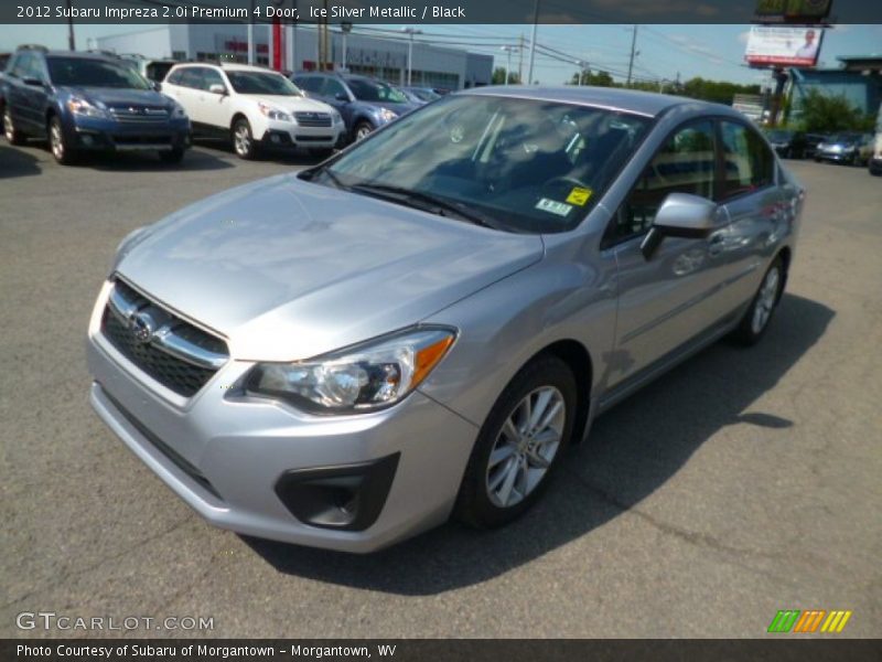 Ice Silver Metallic / Black 2012 Subaru Impreza 2.0i Premium 4 Door