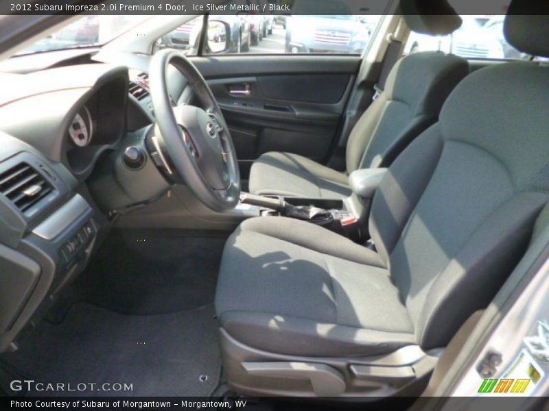 Ice Silver Metallic / Black 2012 Subaru Impreza 2.0i Premium 4 Door