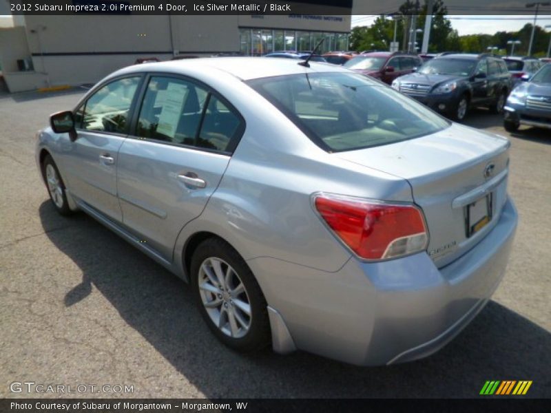 Ice Silver Metallic / Black 2012 Subaru Impreza 2.0i Premium 4 Door