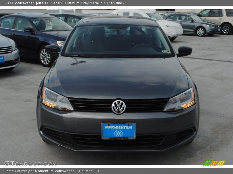 Platinum Gray Metallic / Titan Black 2014 Volkswagen Jetta TDI Sedan