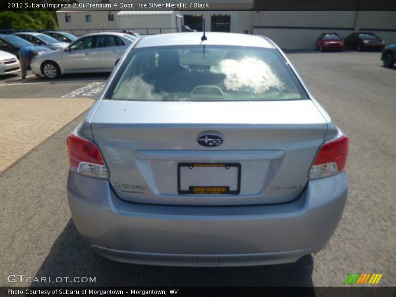 Ice Silver Metallic / Black 2012 Subaru Impreza 2.0i Premium 4 Door