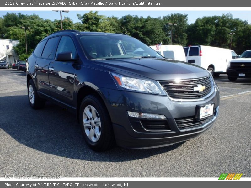 Cyber Gray Metallic / Dark Titanium/Light Titanium 2013 Chevrolet Traverse LS AWD