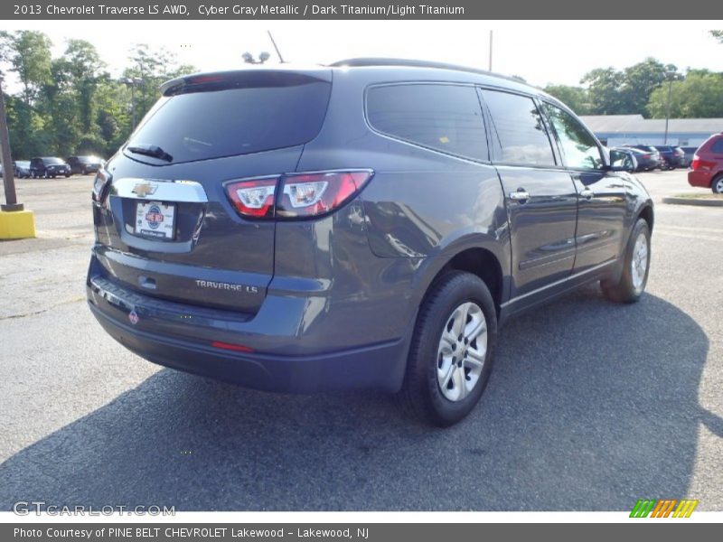 Cyber Gray Metallic / Dark Titanium/Light Titanium 2013 Chevrolet Traverse LS AWD
