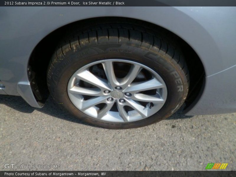 Ice Silver Metallic / Black 2012 Subaru Impreza 2.0i Premium 4 Door