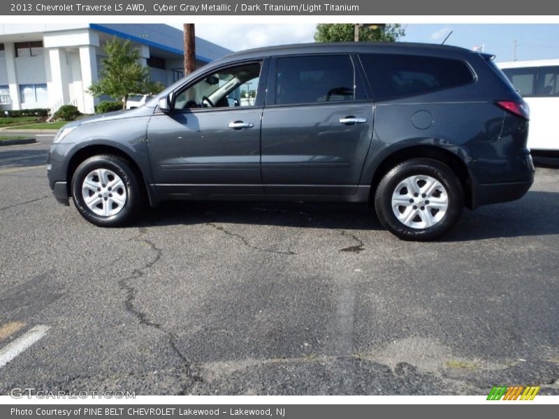 Cyber Gray Metallic / Dark Titanium/Light Titanium 2013 Chevrolet Traverse LS AWD