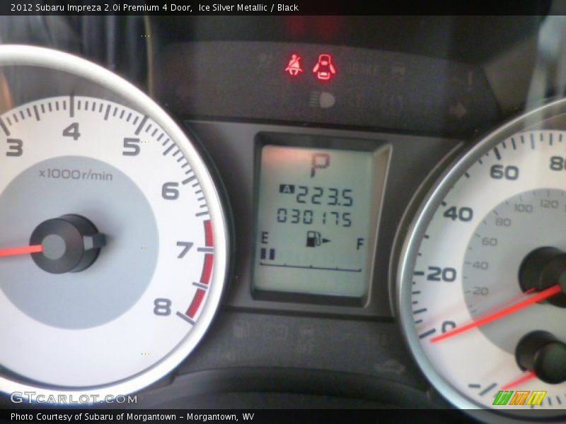 Ice Silver Metallic / Black 2012 Subaru Impreza 2.0i Premium 4 Door