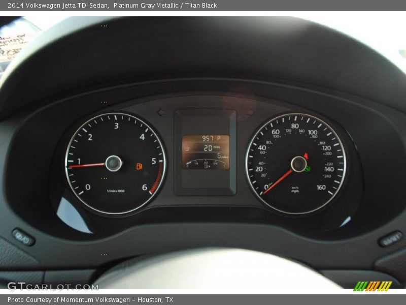 Platinum Gray Metallic / Titan Black 2014 Volkswagen Jetta TDI Sedan