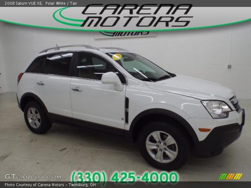 Polar White / Tan 2008 Saturn VUE XE