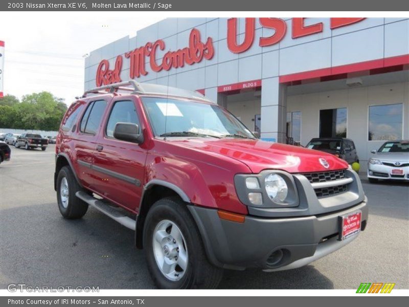 Molten Lava Metallic / Sage 2003 Nissan Xterra XE V6