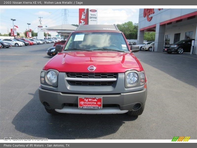 Molten Lava Metallic / Sage 2003 Nissan Xterra XE V6