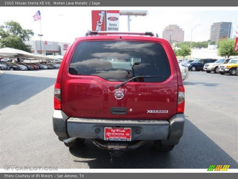Molten Lava Metallic / Sage 2003 Nissan Xterra XE V6