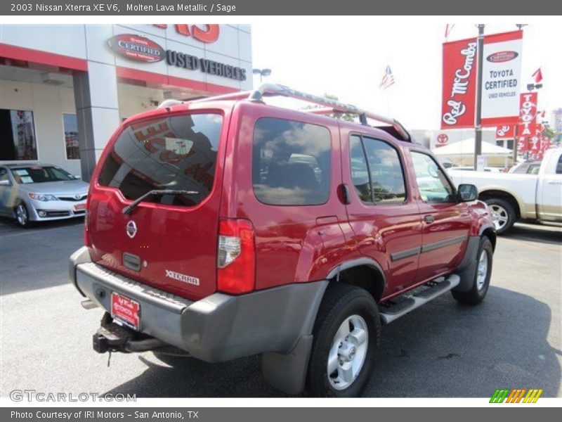 Molten Lava Metallic / Sage 2003 Nissan Xterra XE V6