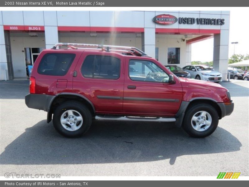 Molten Lava Metallic / Sage 2003 Nissan Xterra XE V6