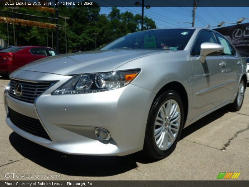 Silver Lining Metallic / Black 2013 Lexus ES 350