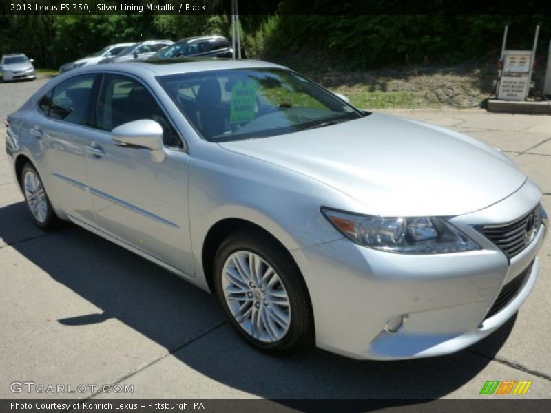 Silver Lining Metallic / Black 2013 Lexus ES 350