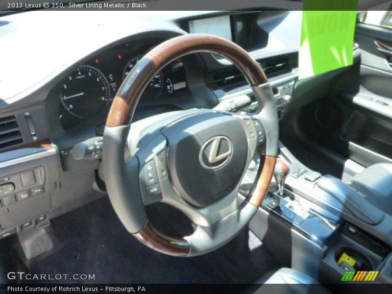 Silver Lining Metallic / Black 2013 Lexus ES 350