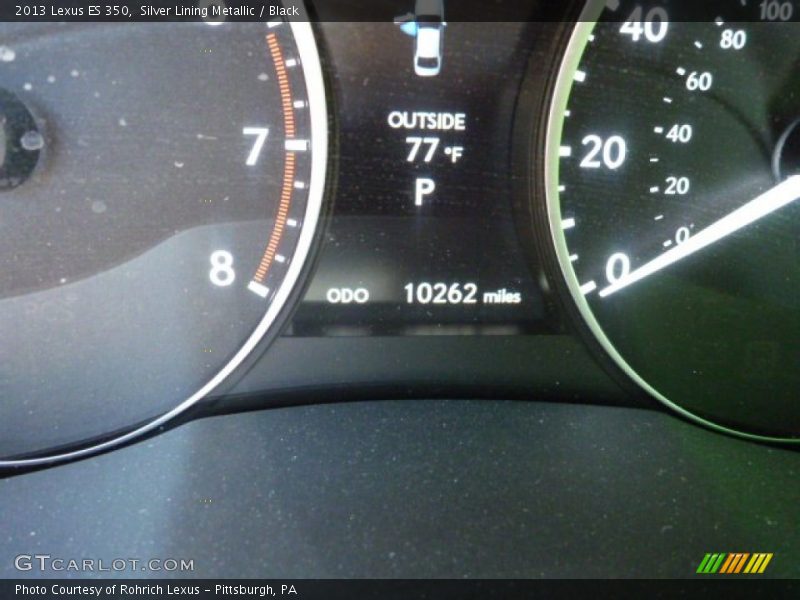 Silver Lining Metallic / Black 2013 Lexus ES 350