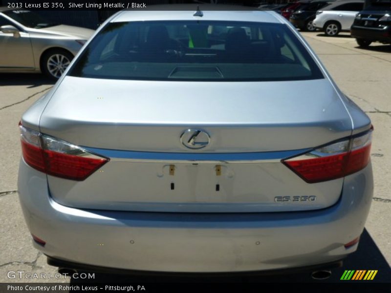 Silver Lining Metallic / Black 2013 Lexus ES 350