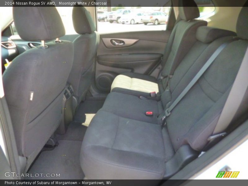 Moonlight White / Charcoal 2014 Nissan Rogue SV AWD