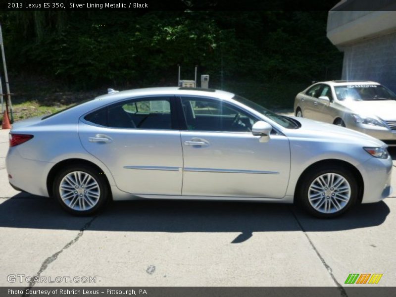 Silver Lining Metallic / Black 2013 Lexus ES 350