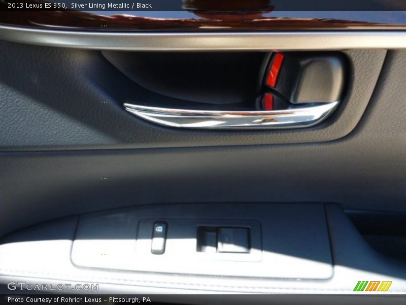 Silver Lining Metallic / Black 2013 Lexus ES 350