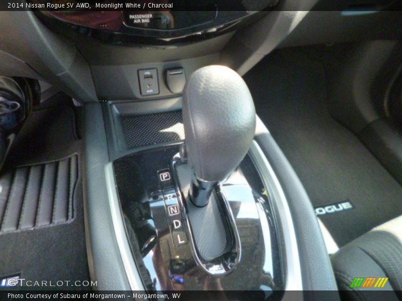 Moonlight White / Charcoal 2014 Nissan Rogue SV AWD