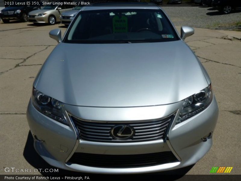 Silver Lining Metallic / Black 2013 Lexus ES 350