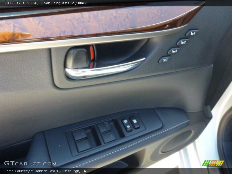 Silver Lining Metallic / Black 2013 Lexus ES 350