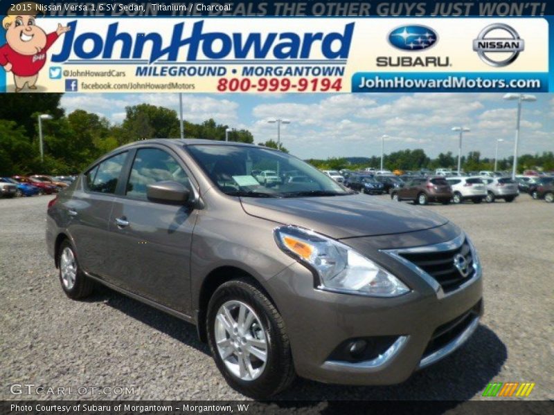 Titanium / Charcoal 2015 Nissan Versa 1.6 SV Sedan