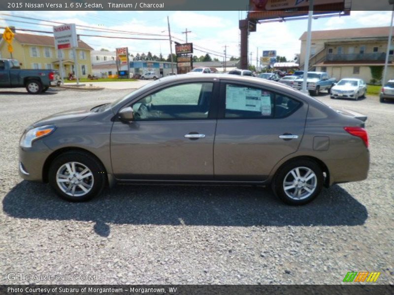 Titanium / Charcoal 2015 Nissan Versa 1.6 SV Sedan