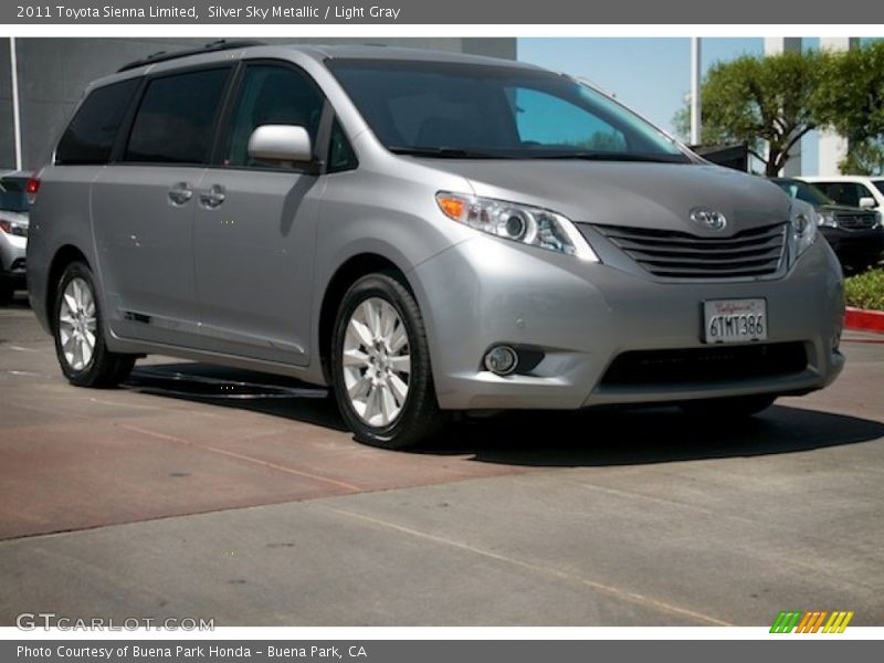 Silver Sky Metallic / Light Gray 2011 Toyota Sienna Limited