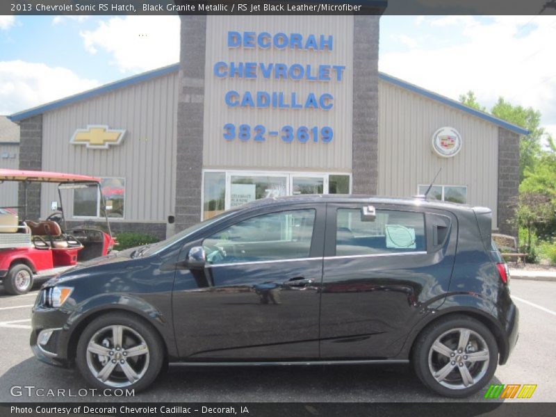 Black Granite Metallic / RS Jet Black Leather/Microfiber 2013 Chevrolet Sonic RS Hatch