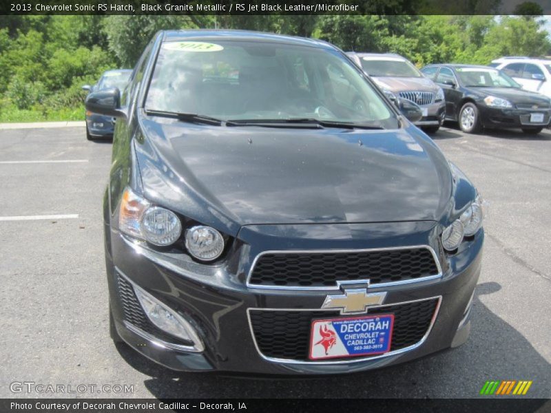 Black Granite Metallic / RS Jet Black Leather/Microfiber 2013 Chevrolet Sonic RS Hatch