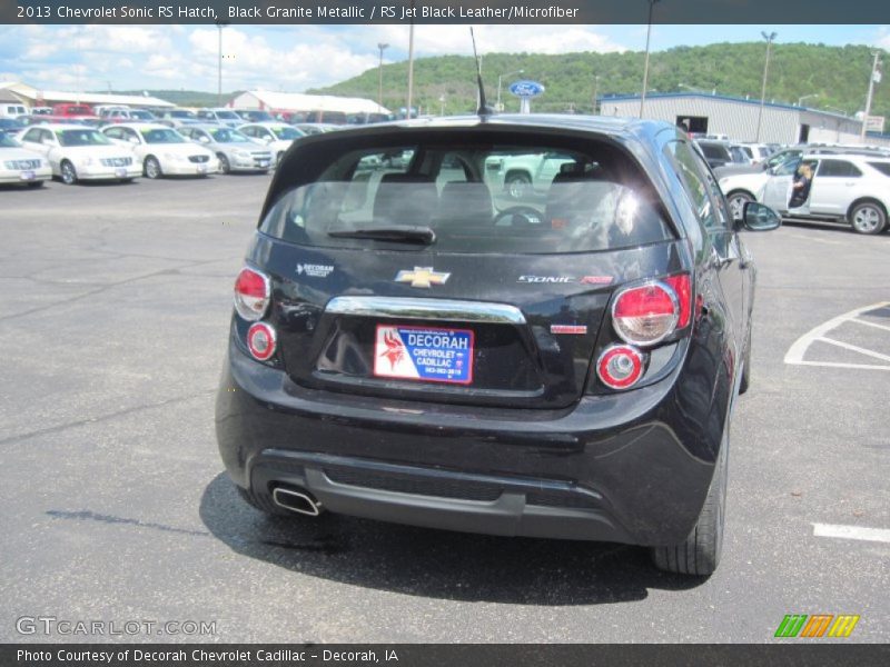 Black Granite Metallic / RS Jet Black Leather/Microfiber 2013 Chevrolet Sonic RS Hatch