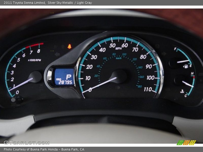 Silver Sky Metallic / Light Gray 2011 Toyota Sienna Limited
