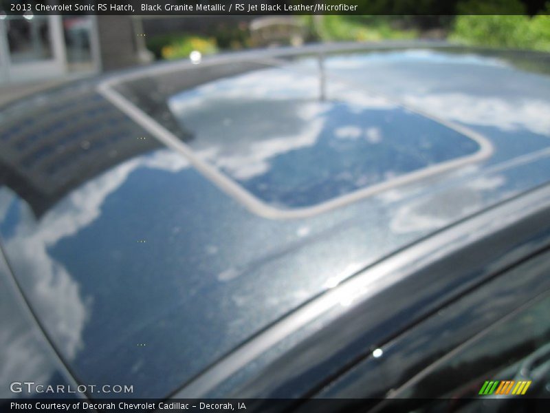 Black Granite Metallic / RS Jet Black Leather/Microfiber 2013 Chevrolet Sonic RS Hatch