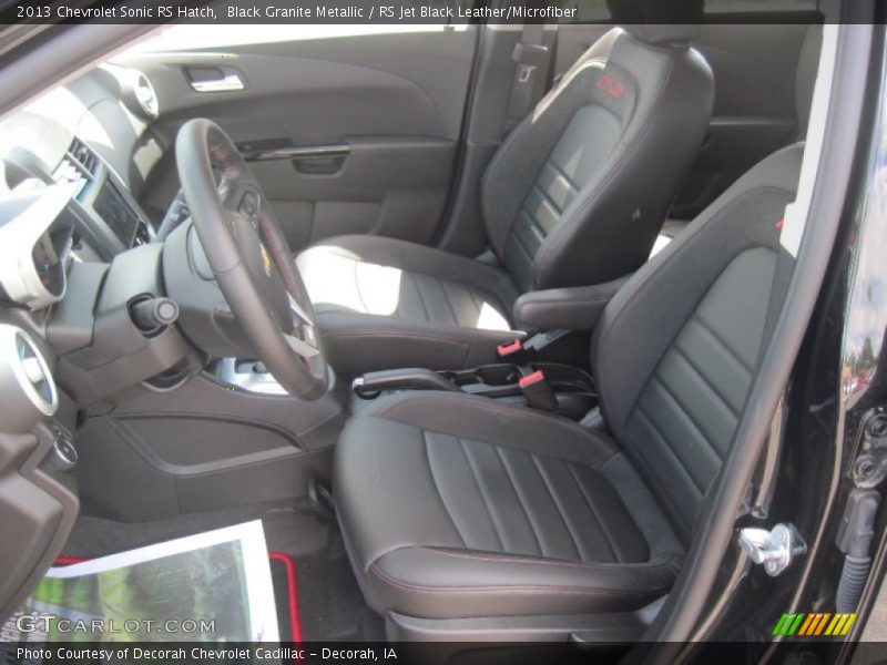 Black Granite Metallic / RS Jet Black Leather/Microfiber 2013 Chevrolet Sonic RS Hatch