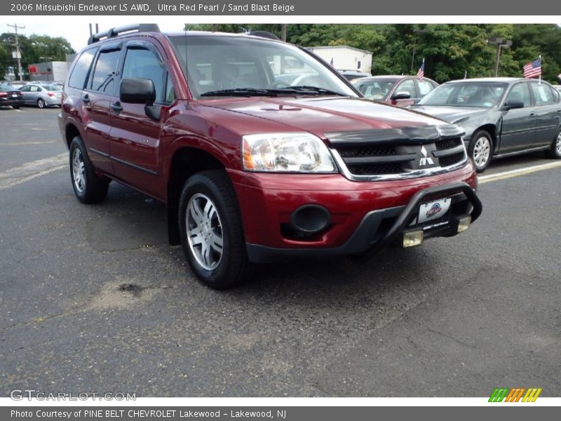 Ultra Red Pearl / Sand Blast Beige 2006 Mitsubishi Endeavor LS AWD