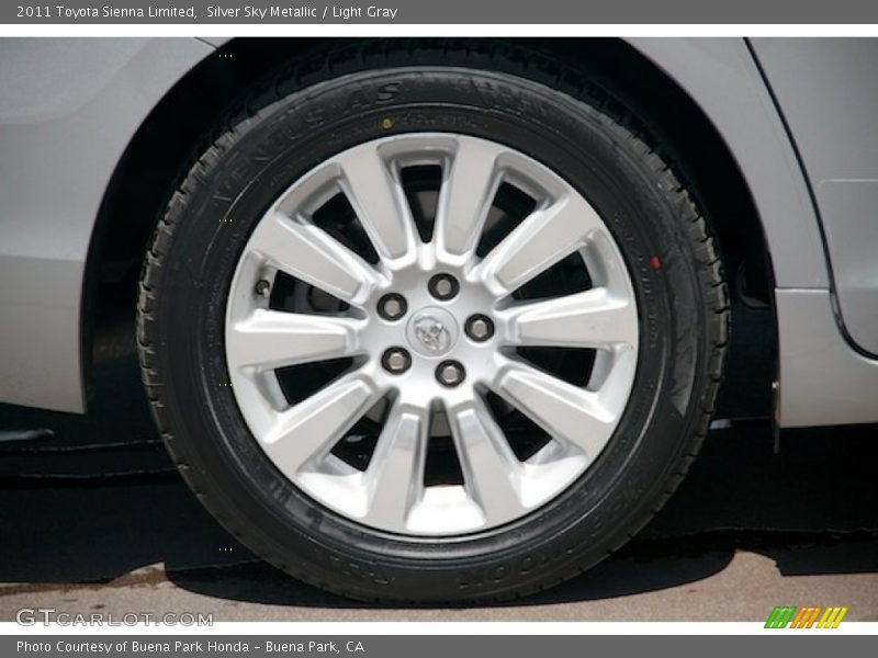 Silver Sky Metallic / Light Gray 2011 Toyota Sienna Limited
