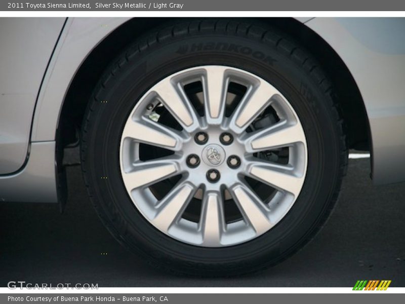 Silver Sky Metallic / Light Gray 2011 Toyota Sienna Limited