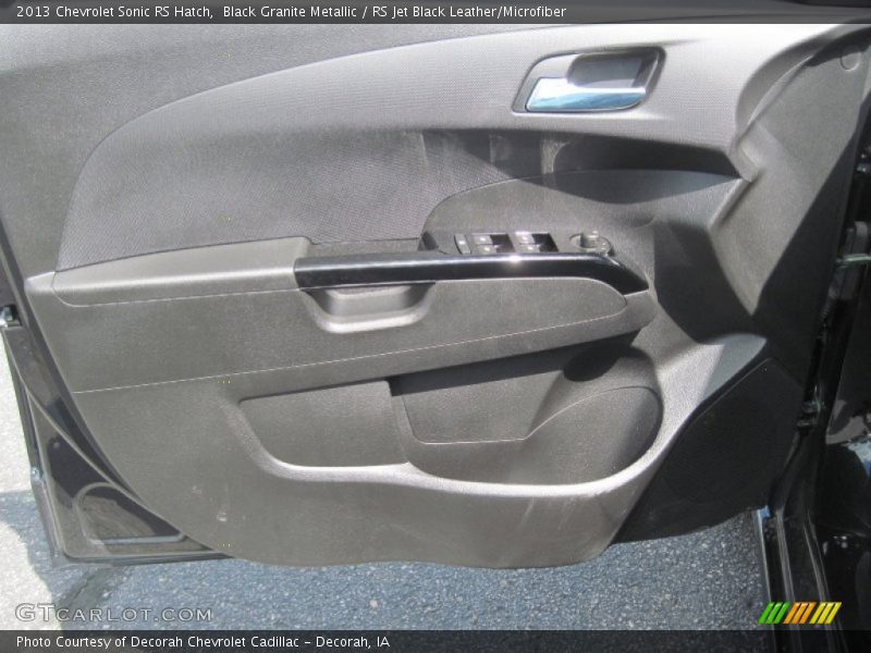 Black Granite Metallic / RS Jet Black Leather/Microfiber 2013 Chevrolet Sonic RS Hatch