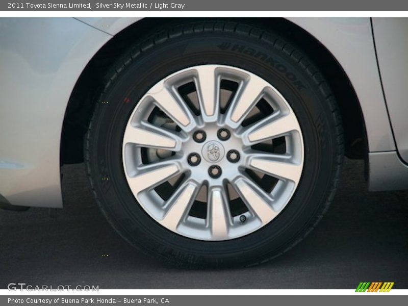 Silver Sky Metallic / Light Gray 2011 Toyota Sienna Limited