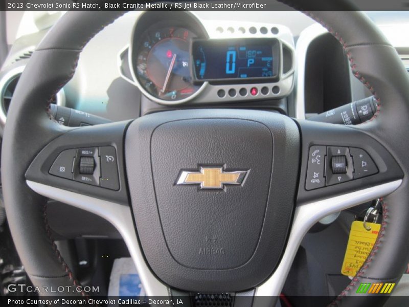 Black Granite Metallic / RS Jet Black Leather/Microfiber 2013 Chevrolet Sonic RS Hatch