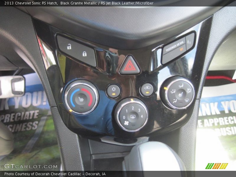 Black Granite Metallic / RS Jet Black Leather/Microfiber 2013 Chevrolet Sonic RS Hatch