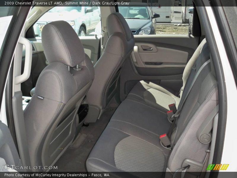 Summit White / Dark Gray/Light Gray 2009 Chevrolet Traverse LT AWD