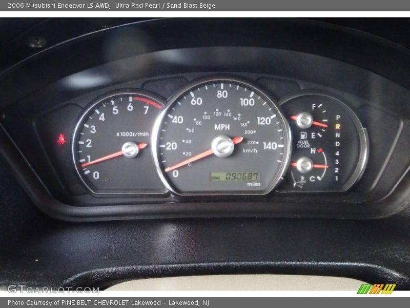 Ultra Red Pearl / Sand Blast Beige 2006 Mitsubishi Endeavor LS AWD