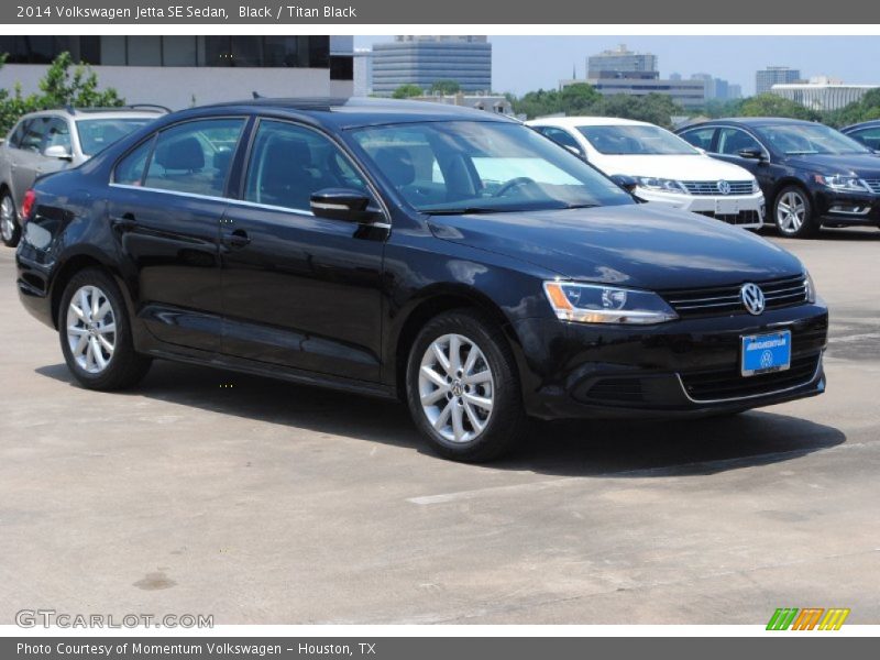 Black / Titan Black 2014 Volkswagen Jetta SE Sedan