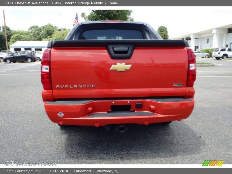 Inferno Orange Metallic / Ebony 2011 Chevrolet Avalanche LT 4x4