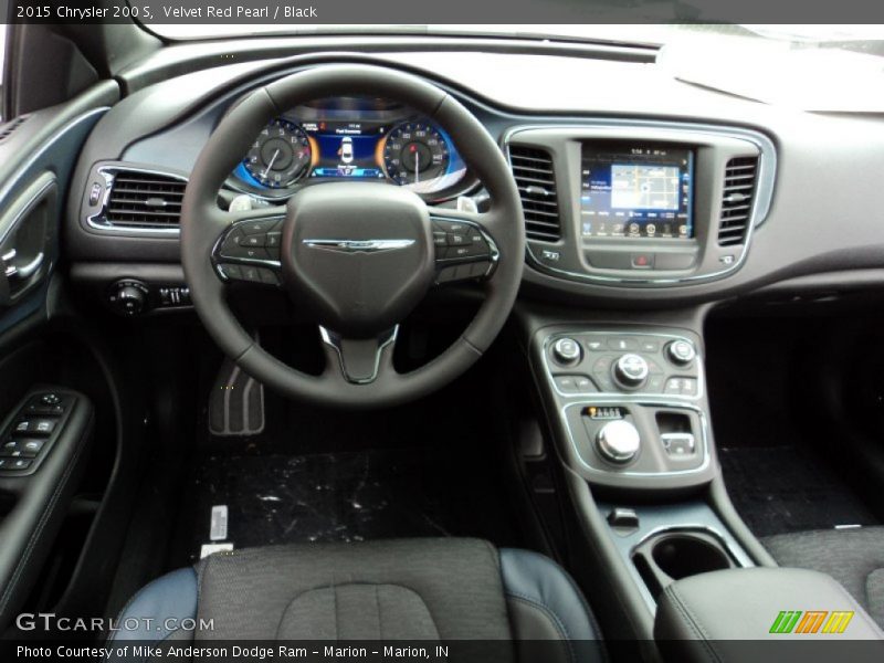 Velvet Red Pearl / Black 2015 Chrysler 200 S