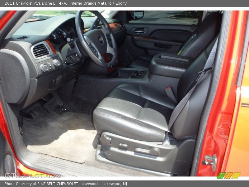 Inferno Orange Metallic / Ebony 2011 Chevrolet Avalanche LT 4x4